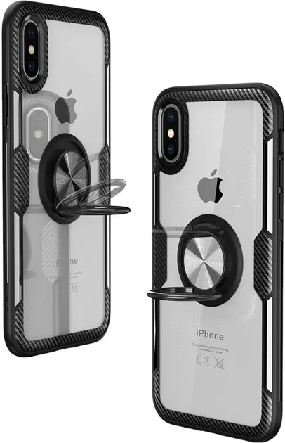 Puro Magnet Ring fodral för iPhone Xs Max