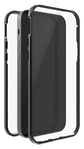 Black Rock iPhone 14 Skal 360° Real Glass Case Svart Klar