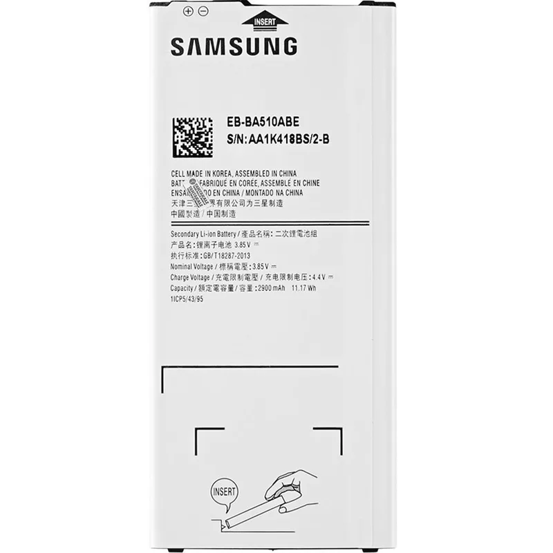 Ersättningsbatteri bakruta för Samsung Galaxy A5 2016 SM-A510