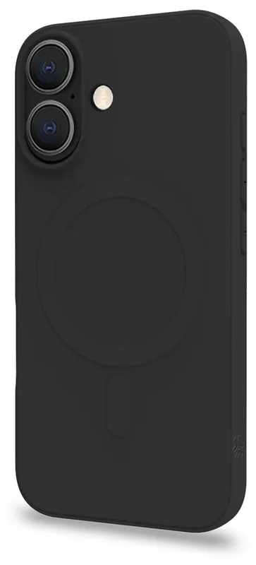 Celly Cromomag Soft rubber case MagSafe-kompatibelt iPhone 16 Svart