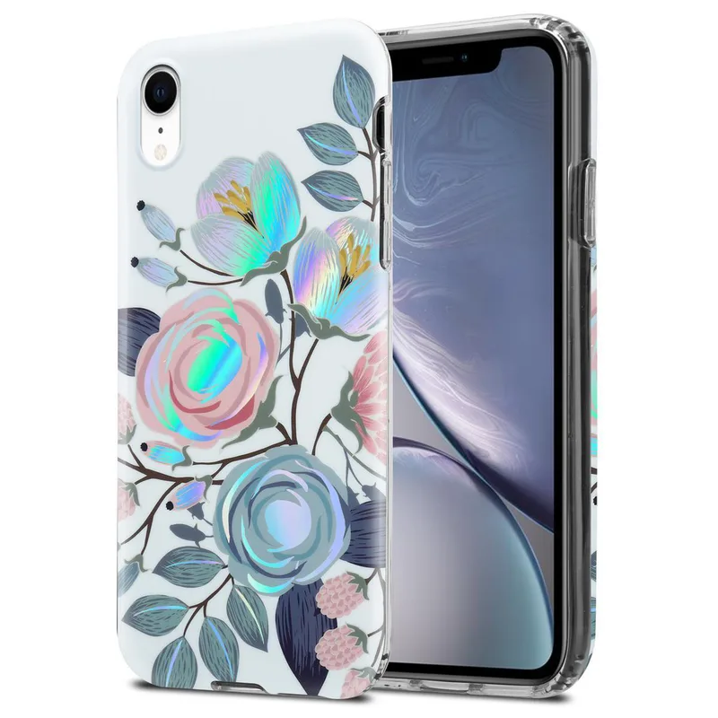 Teknikproffset Skin för Iphone XR Blommor