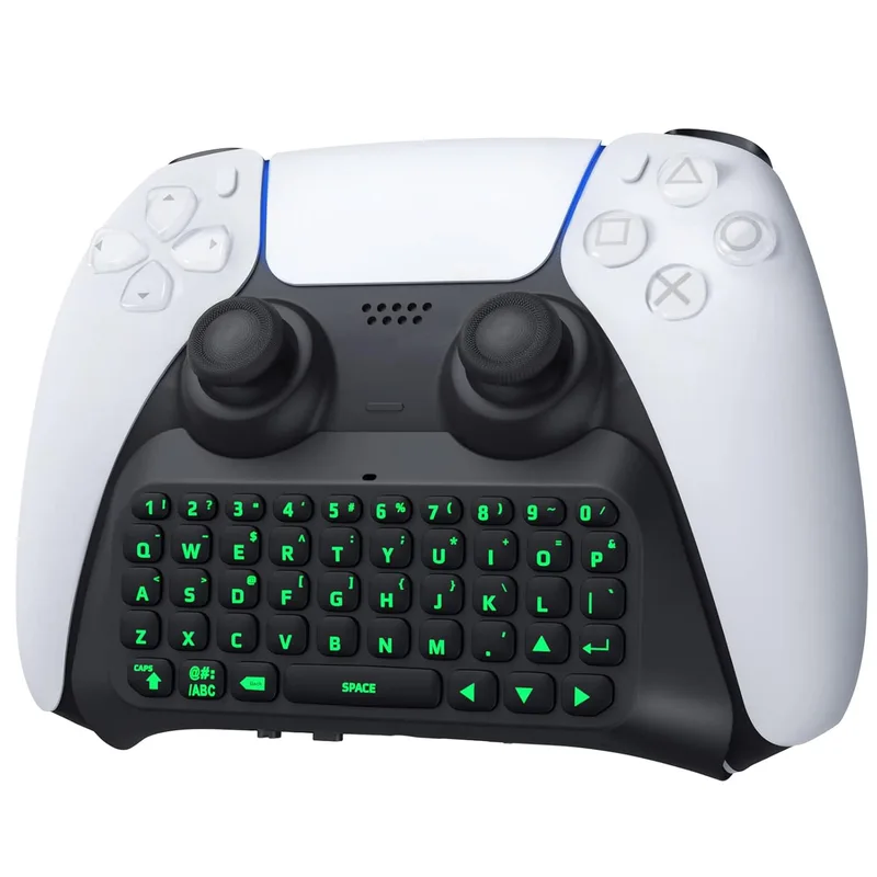 TiMOVO Green Backlight Keyboard for PS5 Controller