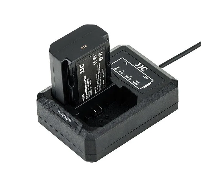 JJC NP-FZ100 USB dubbel batteriladdare adapter