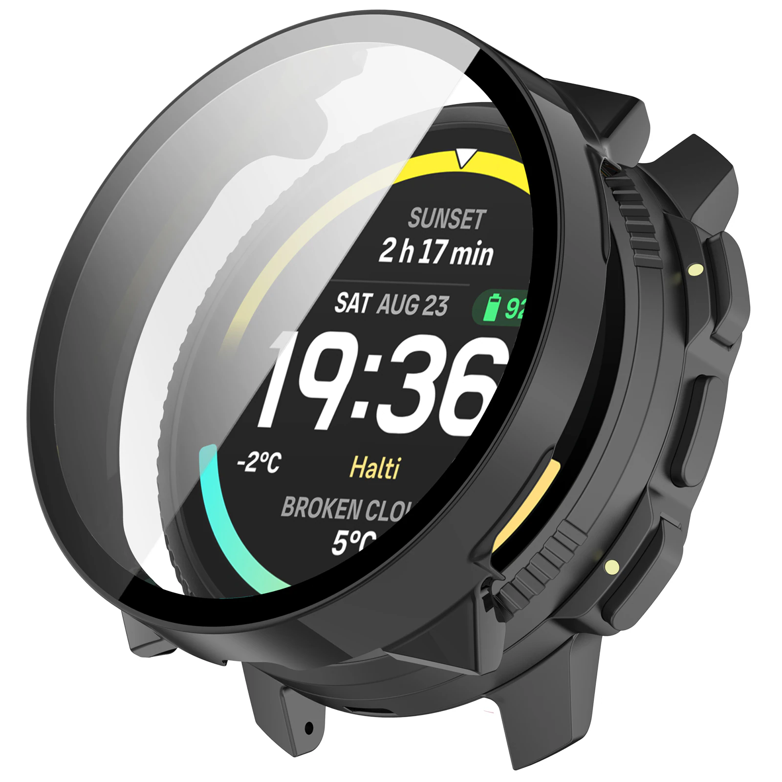 hårt fodral till SUUNTO Vertical 2 med skärmskydd