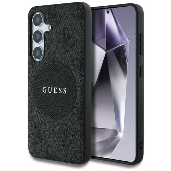 Guess Mobilskal till Galaxy S25 MagSafe Round Patch Classic Logo