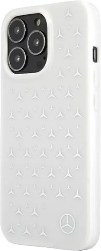 Mercedes Silver Stars Pattern Skal iPhone 13 Pro Max