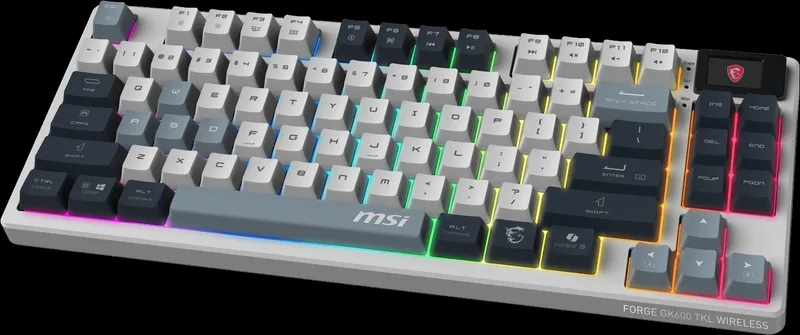 MSI Forge GK600 TKL Wireless Sky FR