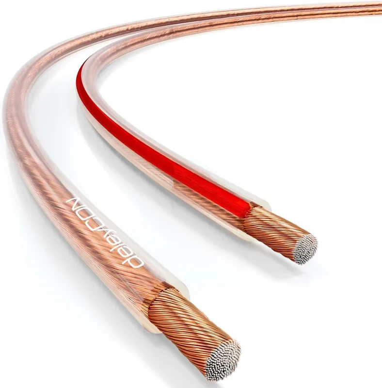 deleyCON 10m Högtalarkabel Boxkabel 2x 2,5mm²