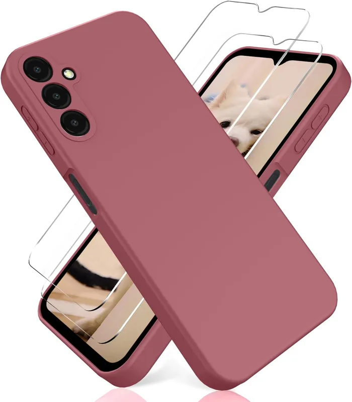 HONLEN 2 stycken skärmskydd kompatibel med Samsung Galaxy A15 (4G)/Samsung Galaxy A15 5G