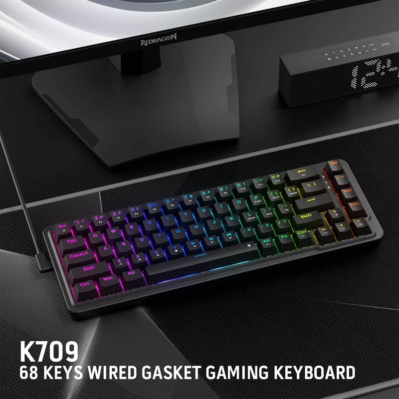 Redragon K709 65 % trådbundet RGB-speltangentbord