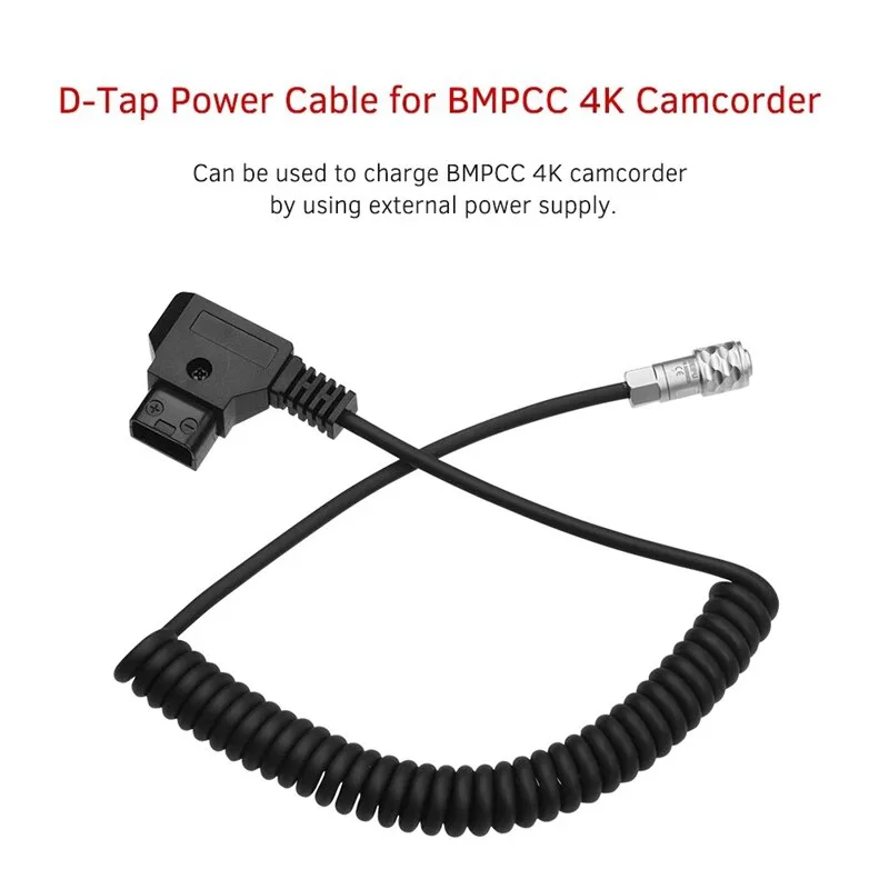 SMALLRIG BMPCC 4K 2-stifts likströmskabel (40 cm)