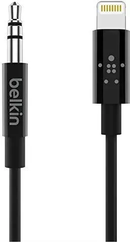 Belkin ljudkabel med Lightning-kontakt, 1,8 m, svart