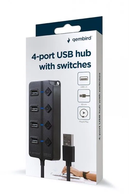 Gembird UHB-U2P4P-01 - hubb