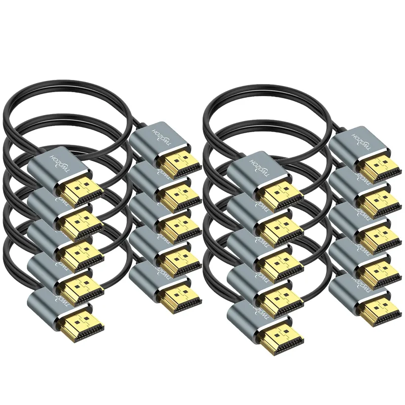 Twozoh Slim 4K HDMI Cable 1M 10 Pack