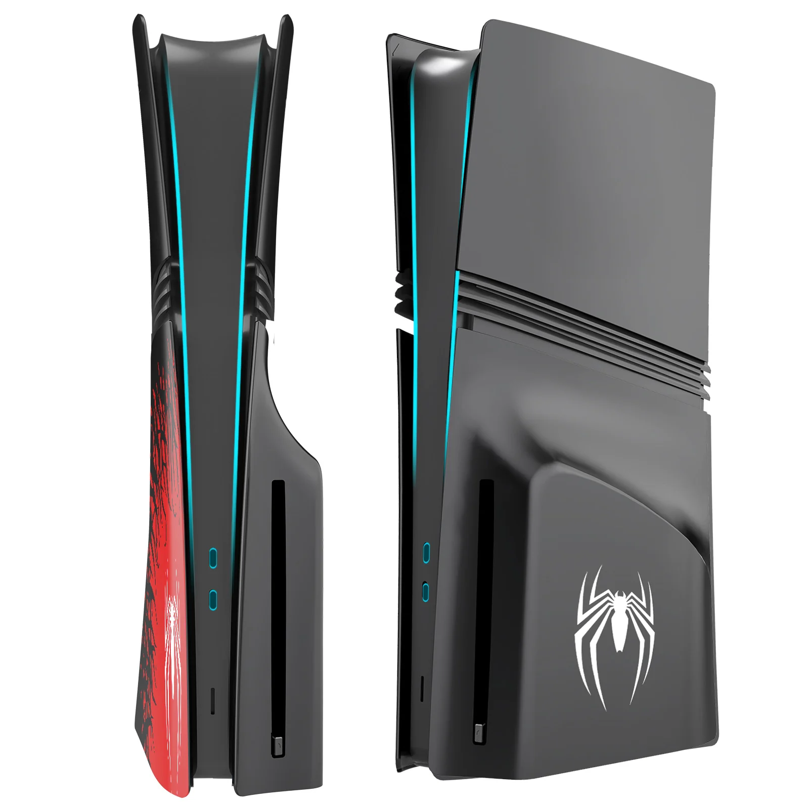ElitePlay Spider PS5 Pro Skiva frontplattor Cover Case ersättning för Playstation 5 Pro Model Disc Edition