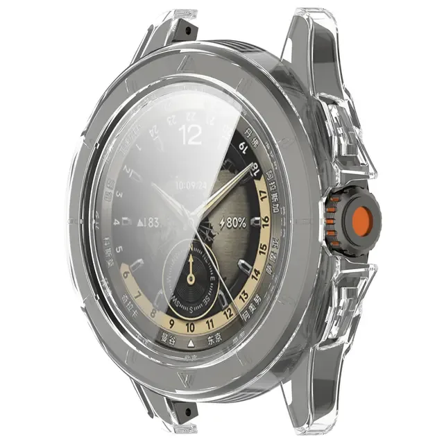 Hårt fodral till Xiaomi Watch S4 41 mm med skärmskydd, hårt PC-skyddsfodral stötsäkert anti-repor stötdämpande skydd med härdat glas (svart)