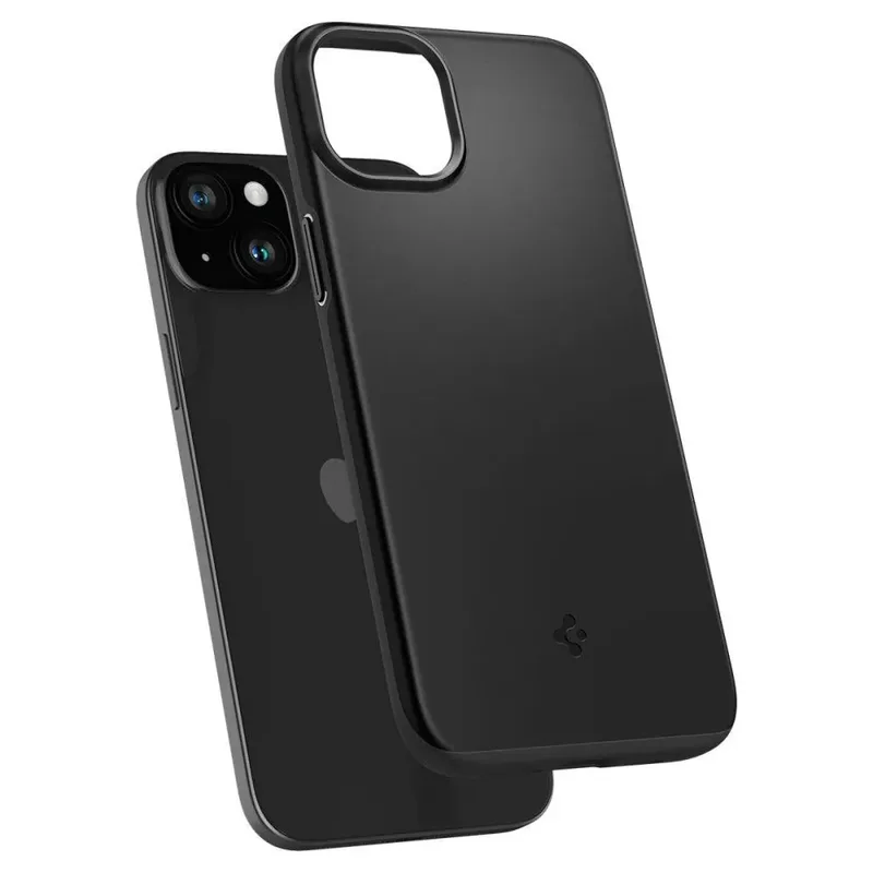 Spigen iPhone 15 Skal Thin Fit Svart