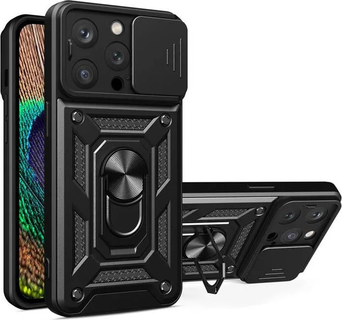 OEM Mobilskal till iPhone 15 Pro Max Camshield Hybrid Armor