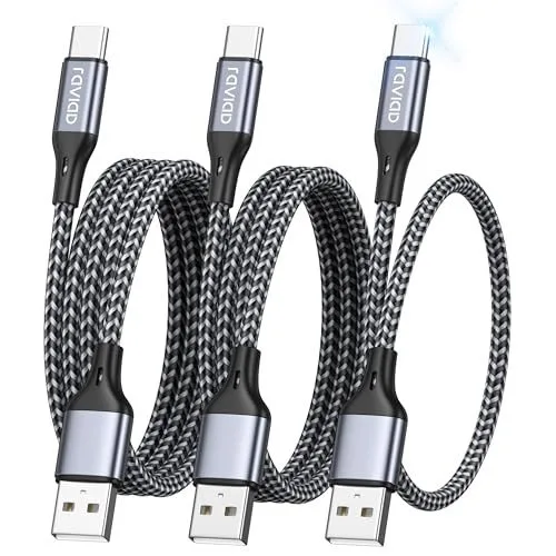 RAVIAD USB C laddningskabel 3 stycken 1 m