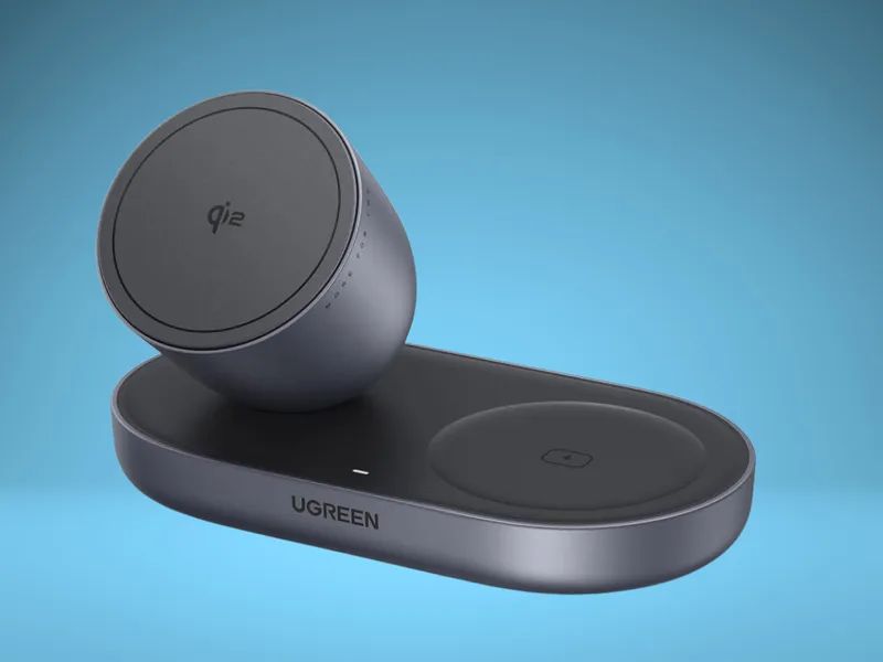 UGREEN Zapix Qi2 Magnetisk Trådlös Laddare 2-i-1