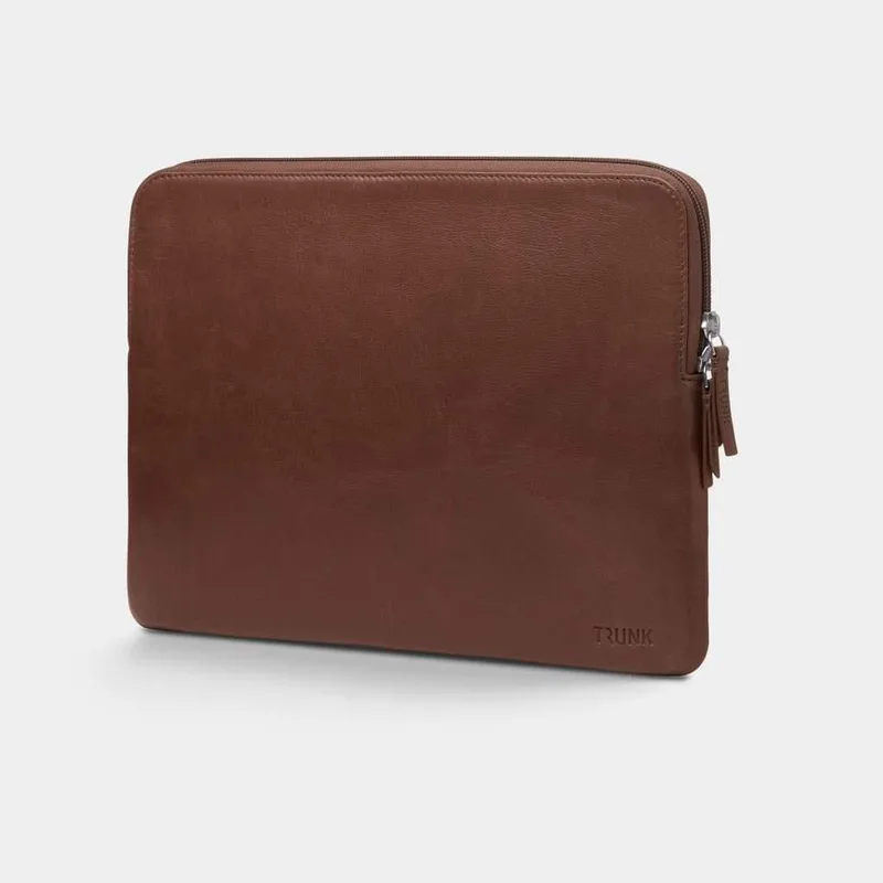 Trunk 13"" Macbook Leather Sleeve Brun