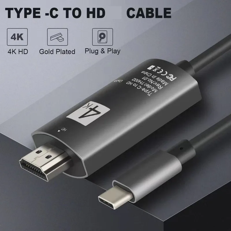 Type C to Hdtv Cable, 4k60hz Video Adapter