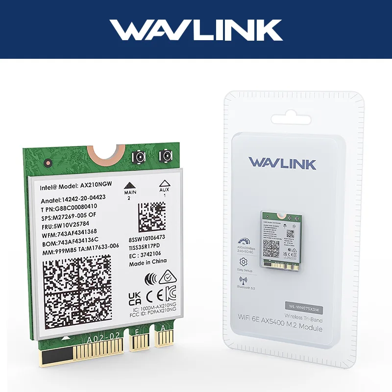 WAVLINK WiFi 6E AX210 trådlöst modulkort