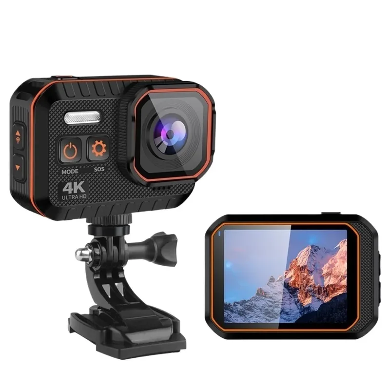 Actionkamera Action Kamera Recorder Fotografering Anti-Shake Vattentät Skidåkning Motorcykelhjälm Vlogg Tumme Sport Videokamera