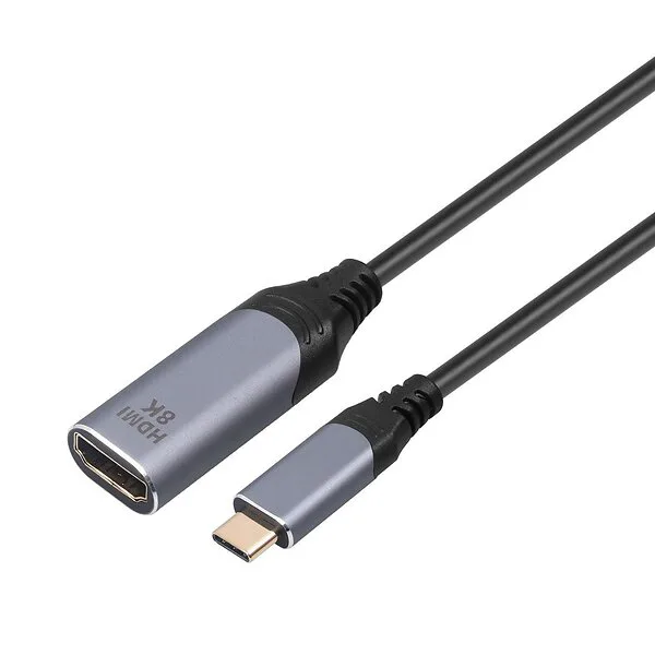 NÖRDIC 50cm kabel USB-C till HDMI 2.1