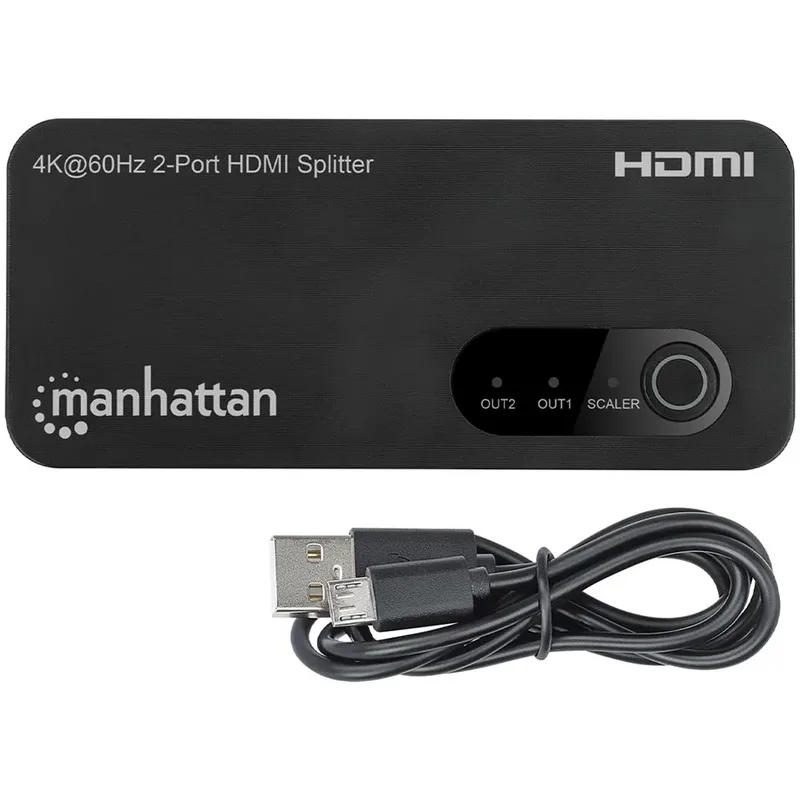 Manhattan 207614 video-splitter HDMI 2x HDMI