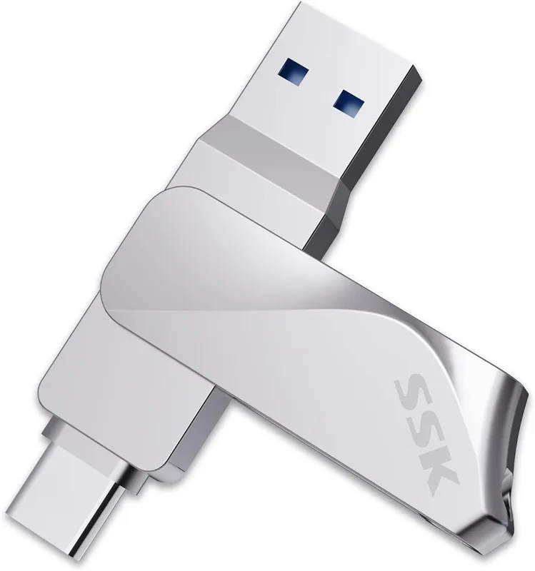 SSK 256 GB USB C-minne med överföringshastighet på 150 MB per sekund