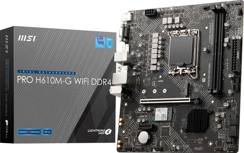 MSI PRO H610M-G DDR4 moderkort