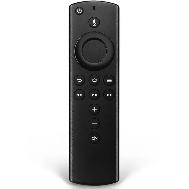 Ersättningsfjärrkontroll för Fire Stick fjärrkontroll kompatibel med Amazon L5B83H Alexa 4K Ultra HD HDR Fire TV-dongel med röstfunktion