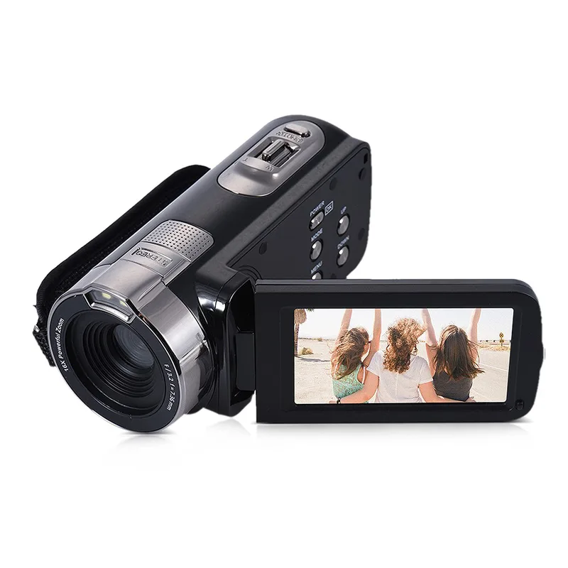 Actionkameror 3 6mp Professionell Hd Digitalkamera bärbar Lcd Video videokamera 16xzoom selfie time-lapse fotografiskt kamera rekord liv foto Flera fo