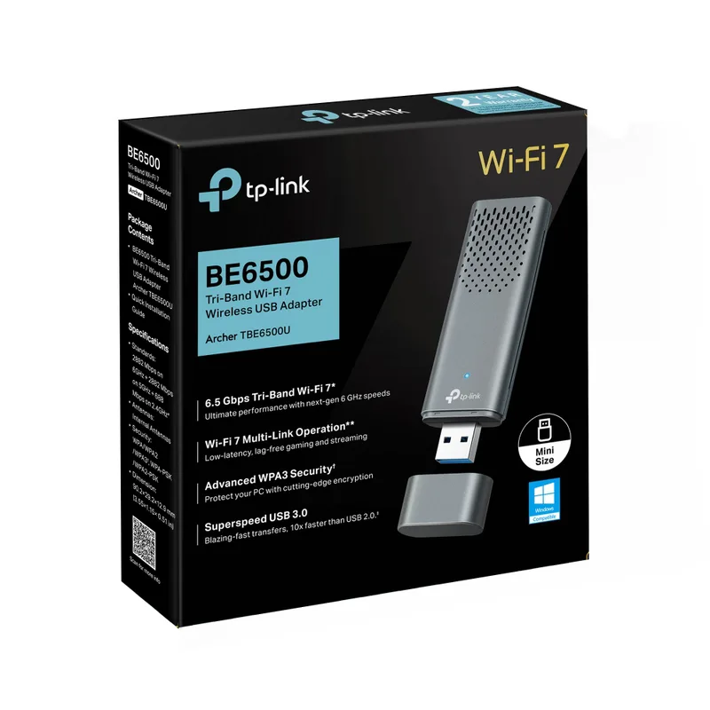 Wifi Stick 7 BE6500 för stationär dator 6 500 Mbps