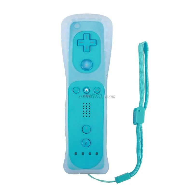 vita skal i silikon med handledsrem för Wii-fjärrkontroll