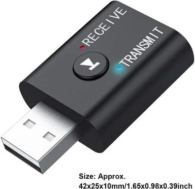 NÖRDIC Bluetooth 5.3 Audio Mottagare DAC Konverterare USB Minne 3.5MM AUX RCA Coaxial