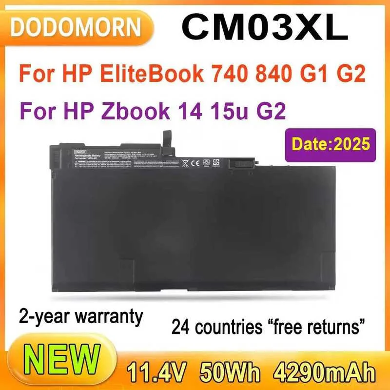 laptopbatteri HP EliteBook 840 845 850 740 745 750 755 G1 G2-serien
