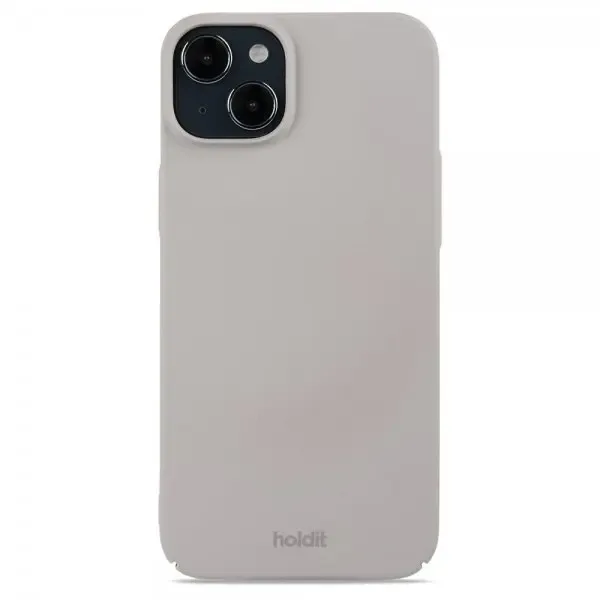 Holdit iPhone 15 Plus Skal Slim Case ljusbeige