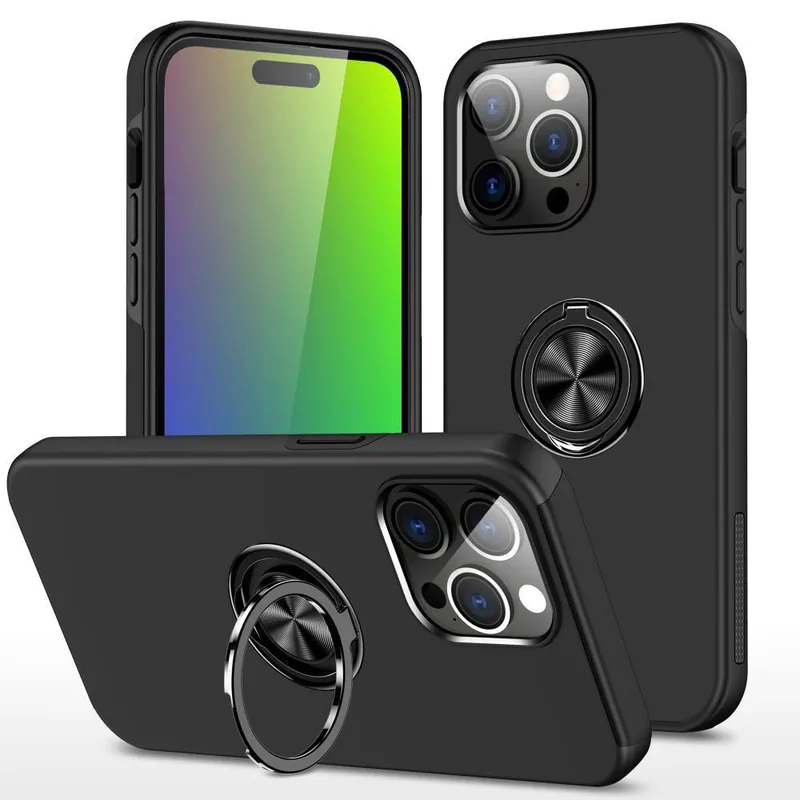 MTK Till iPhone 15 Pro Hybrid skal med Finger Ring