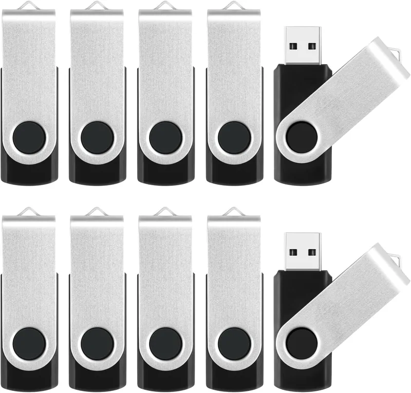 5-pack 8 GB USB-minne med nyckelringar