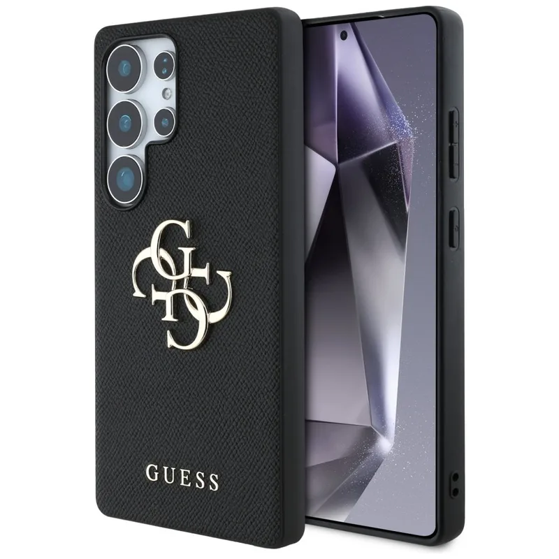 Guess Mobilskal till Galaxy S25 Grained Big 4G Logo Small Classic