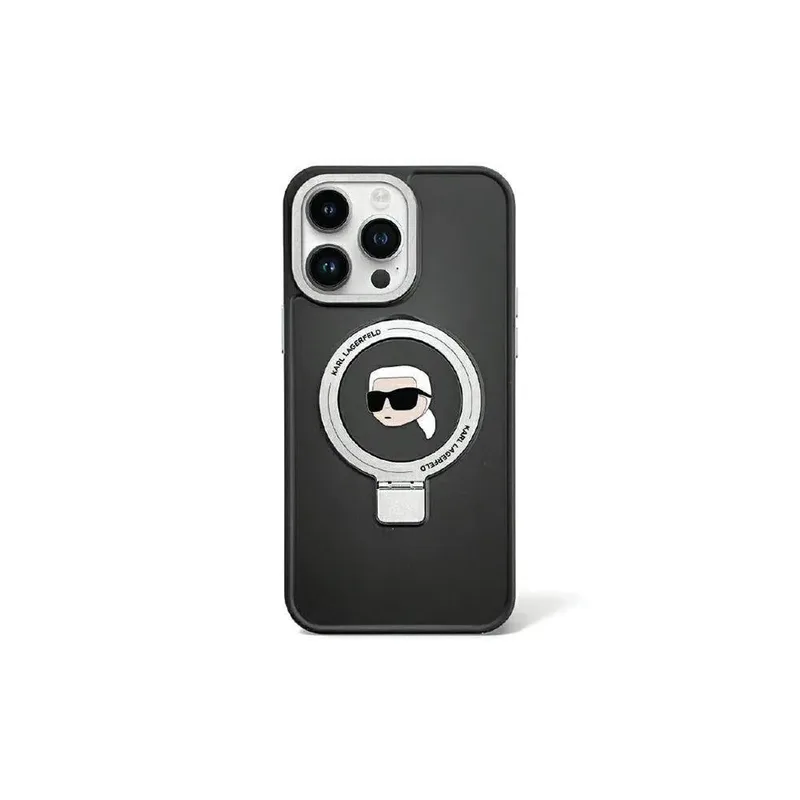 Karl Lagerfeld Mobilskal till iPhone 15 Pro MagSafe Silikon Karl Head
