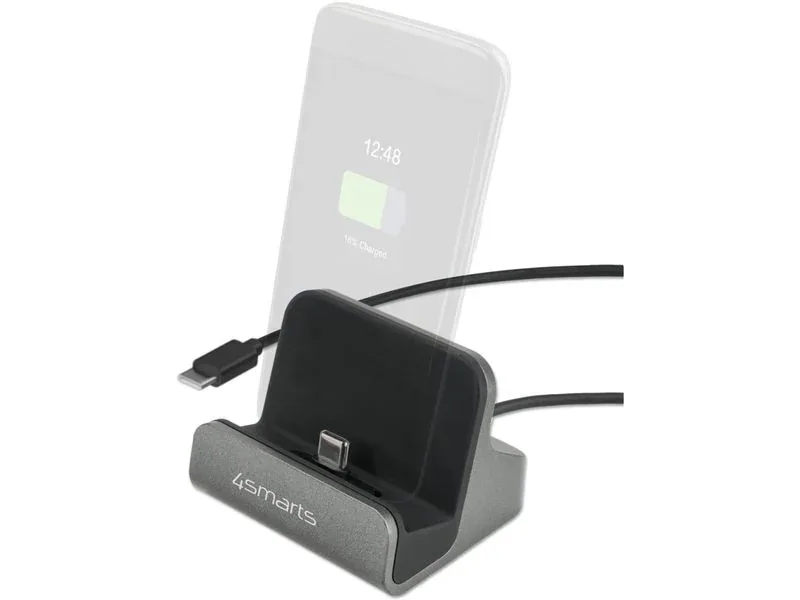 4smarts 541426, Universal, USB Typ-C, Svart, Grå