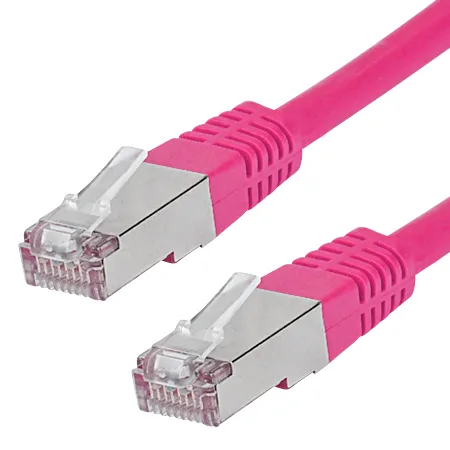 Patchkabel CAT 6, S/FTP (PiMF), magenta, 0,25 m