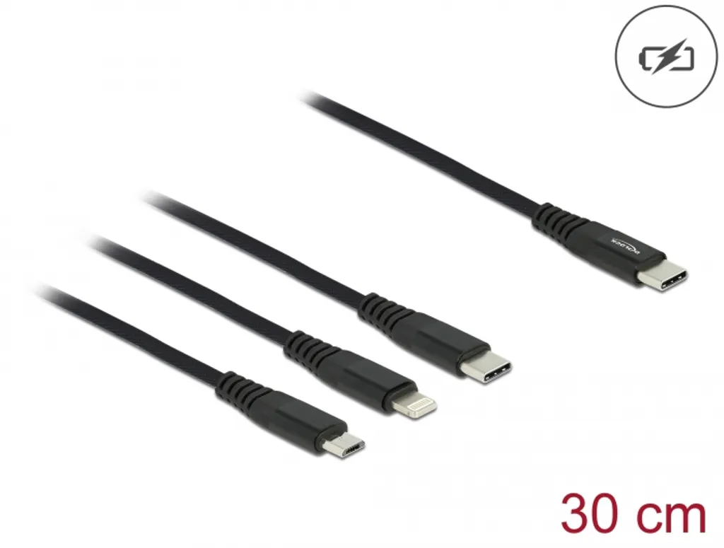2 Laddningskabel Effektiv USB-laddarsladd 30 Cm Längd för Resenärer eller Affärsanvändare