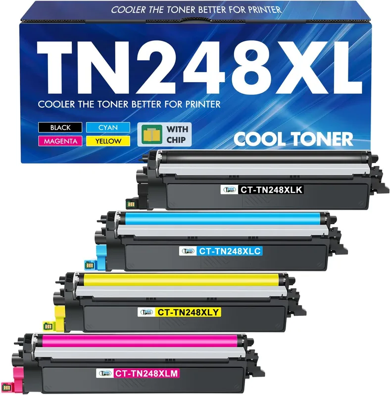 INKCLOUD TN-248 TN248XL CMYK tonerset ersättning för Brother TN-248 TN248 XL