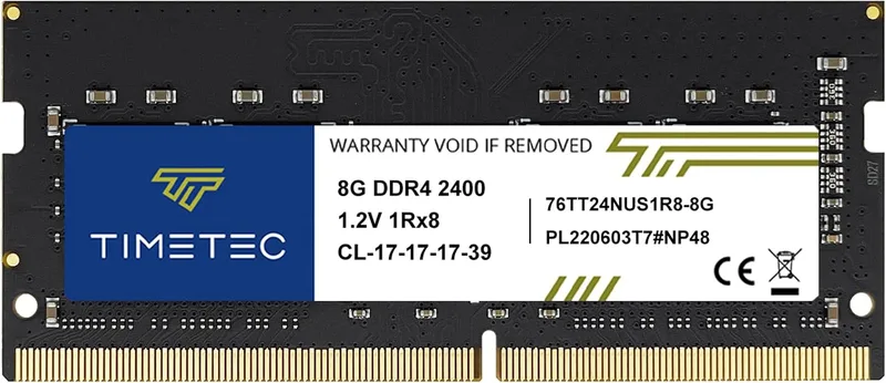 Timetec Premium 8 GB DDR4 2400 MHz PC4-19200 Icke-ECC obuffrad 1,2 V CL17 1Rx8 Single Rank 288 Pin UDIMM skrivbord PC dator minne RAM uppgradering (8