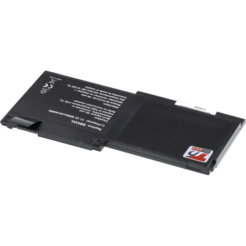 Hewlett Packard bärbar dator T6 Power-batteri, artikelnummer PF06095XL, Li-Poly, 11,55 V, 8200 mAh (95 Wh), svart