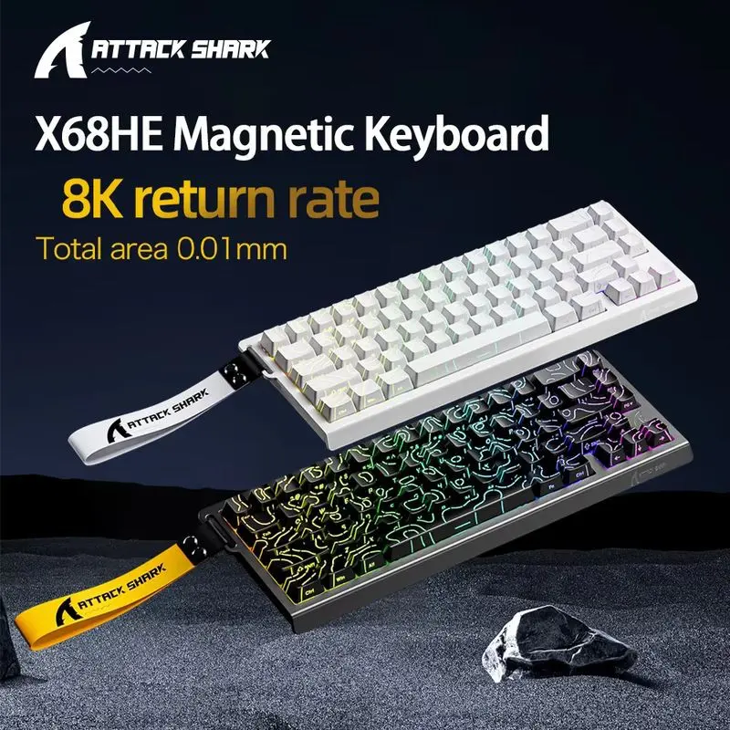 ATTACK SHARK R68 HE 8000Hz Rapid Trigger Tangentbord